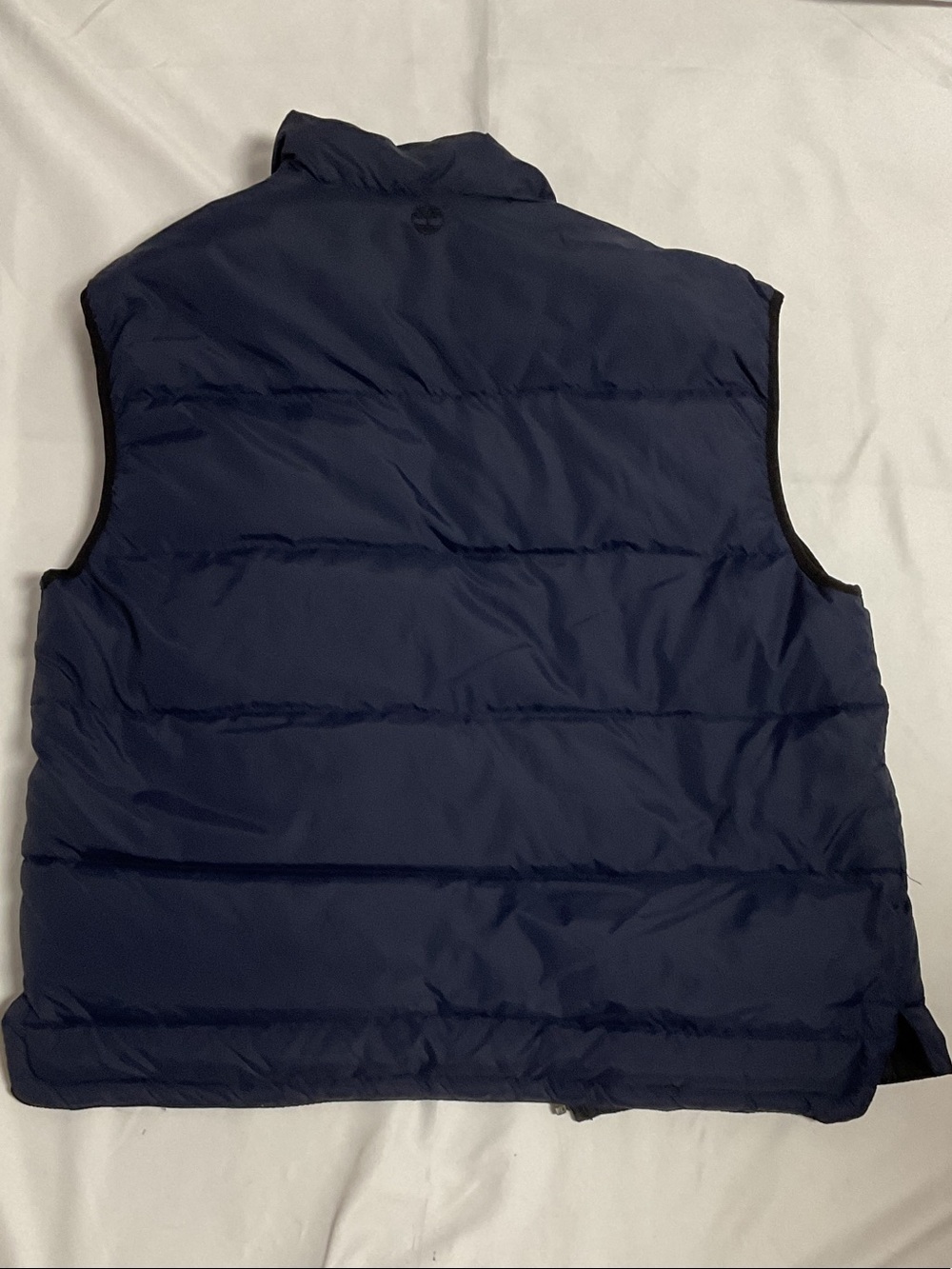 Timberland Navy Quilted Puffer Vest with Stand Collar - Picture 9 of 13